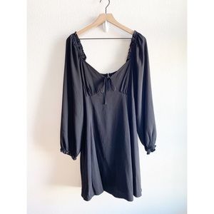 ASOS Babydoll dress square neckline black 14